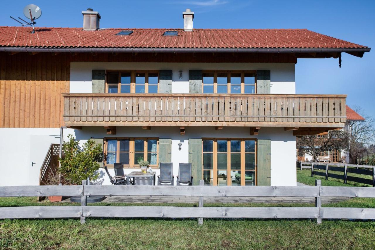 Ferienwohnung Seeblick Bad Heilbrunn Exteriör bild